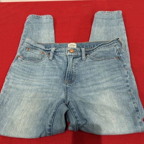 J. Crew Blue Skinny Jeans with Vintage-Inspired Fading - Picture 2 of 4